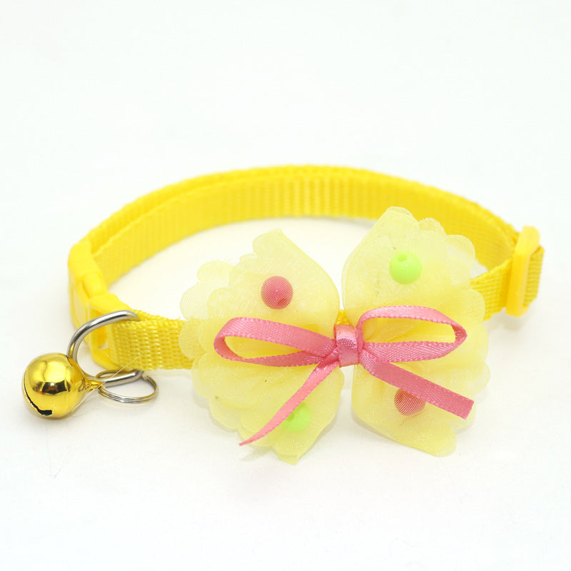 Yellow Bow Collar